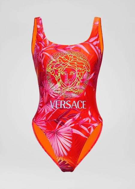 Versace Jungle Print One-Piece Baddräkt Dam - 409261ISO